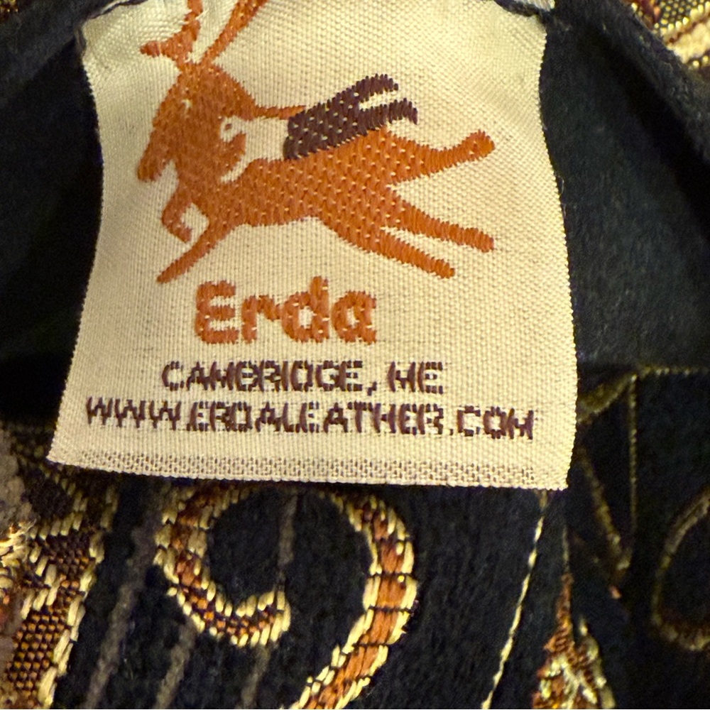 Erda Hand Made in Maine USA Tapestry Velvet Doctors Style Bag - Picture 5 of 11